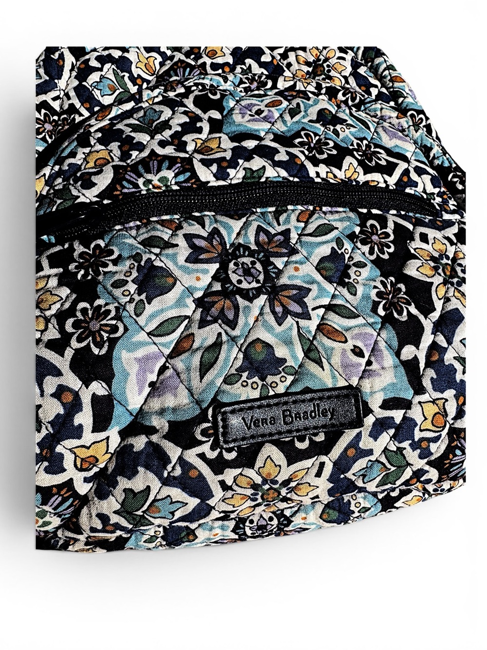 Vera Bradley Essential Compact Backpack Lisbon Medallion Cool - Picture 5 of 11